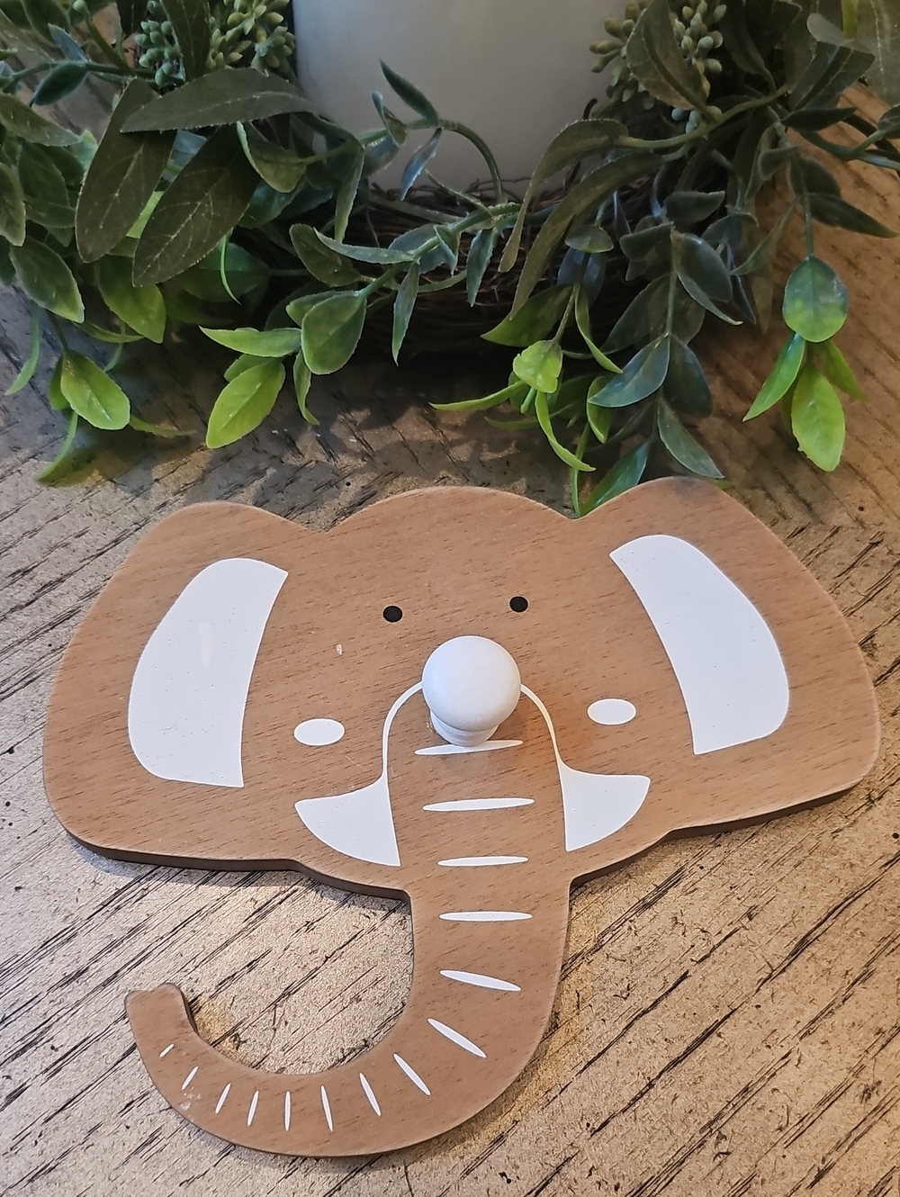 Brown and Tan Elephant Wall Hook Hobby Lobby